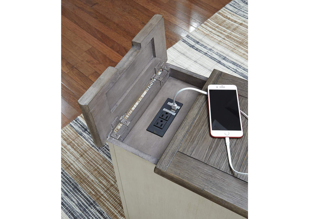 Bolanburg Coffee Table with 1 End Table detail