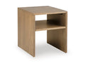 Ella Grove End Table in Rich Brown, angle view