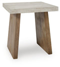 Brendalhouse End Table in Light Brown, angle view