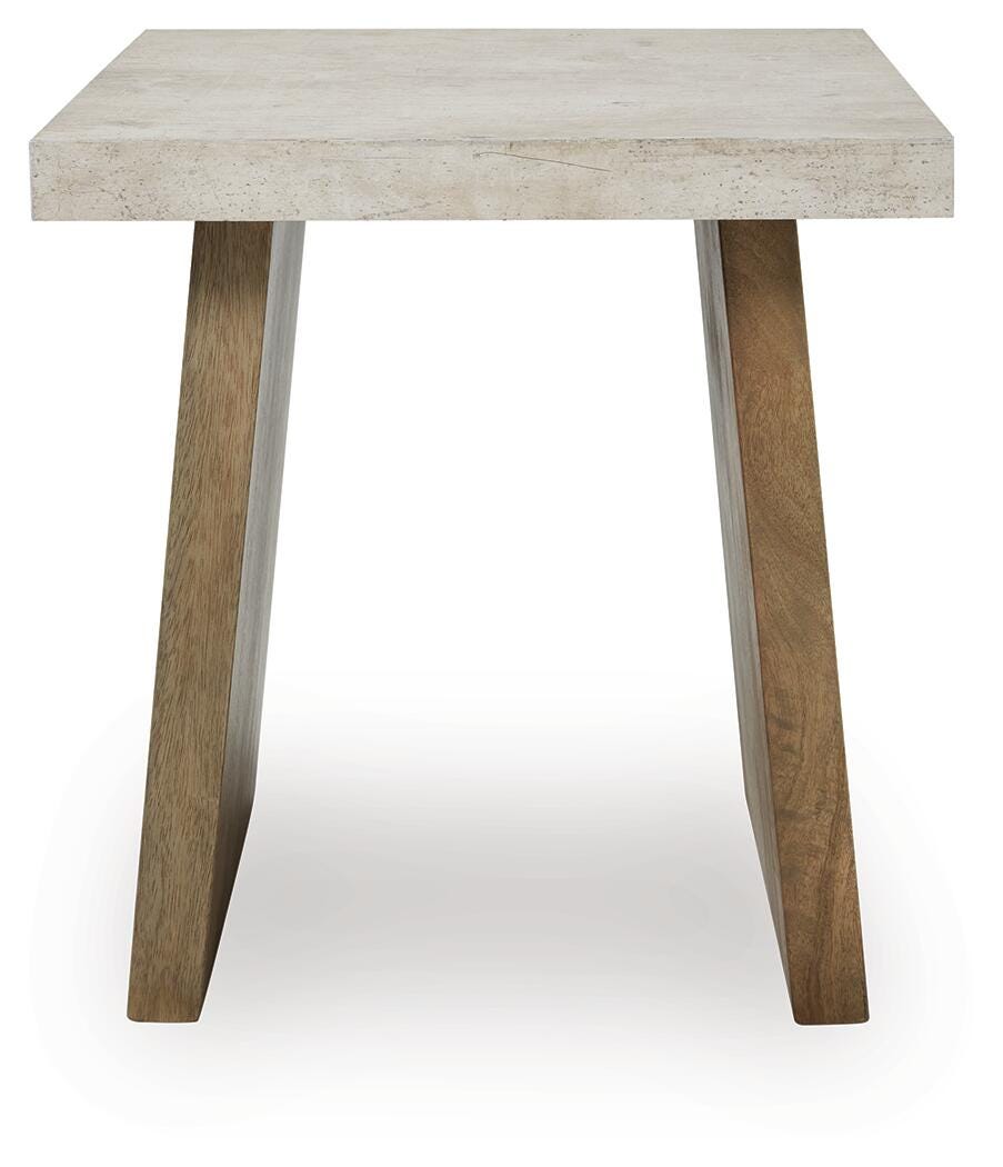 Brendalhouse End Table in Light Brown, front view