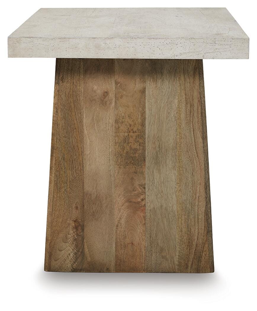 Brendalhouse End Table in Light Brown, side view