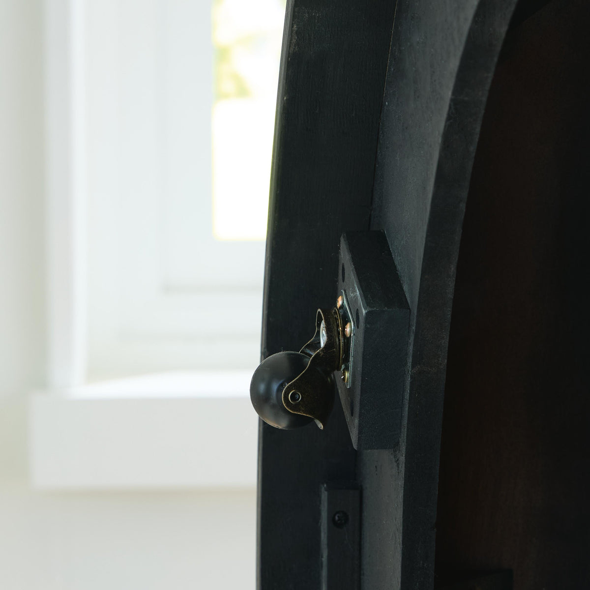 Grayman Coffee Table in Black, detail view