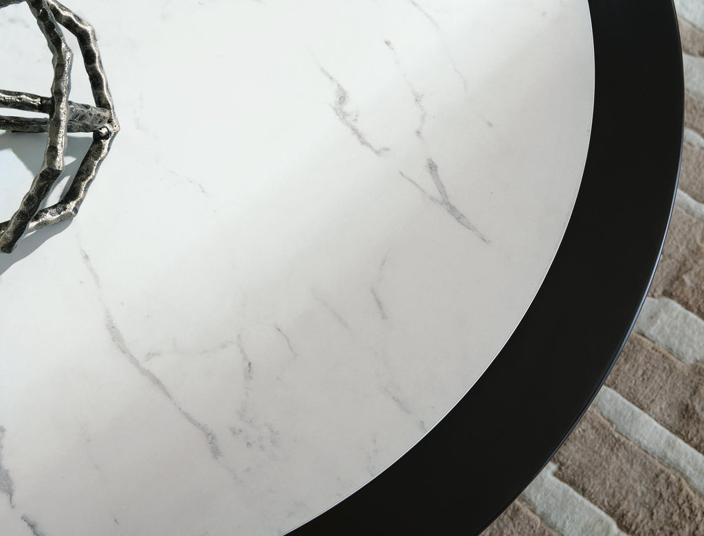 Grayman Coffee Table in Black, top view