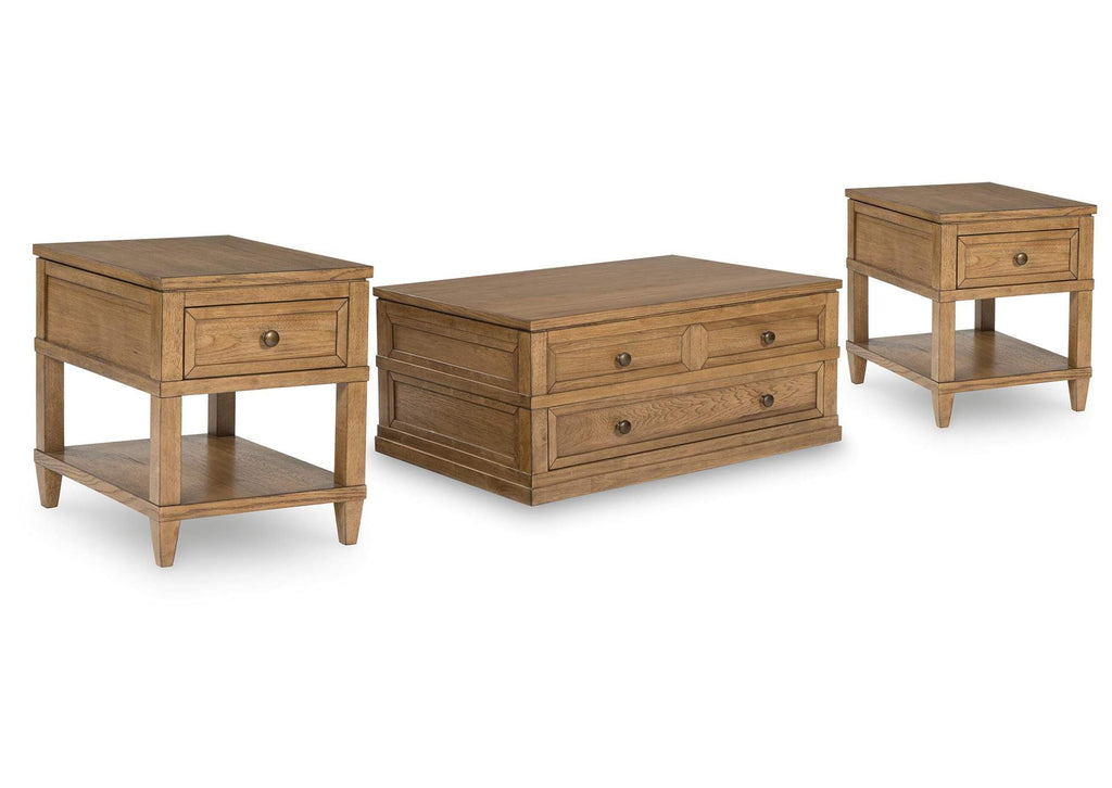Sharlance Coffee Table with 2 End Tables
