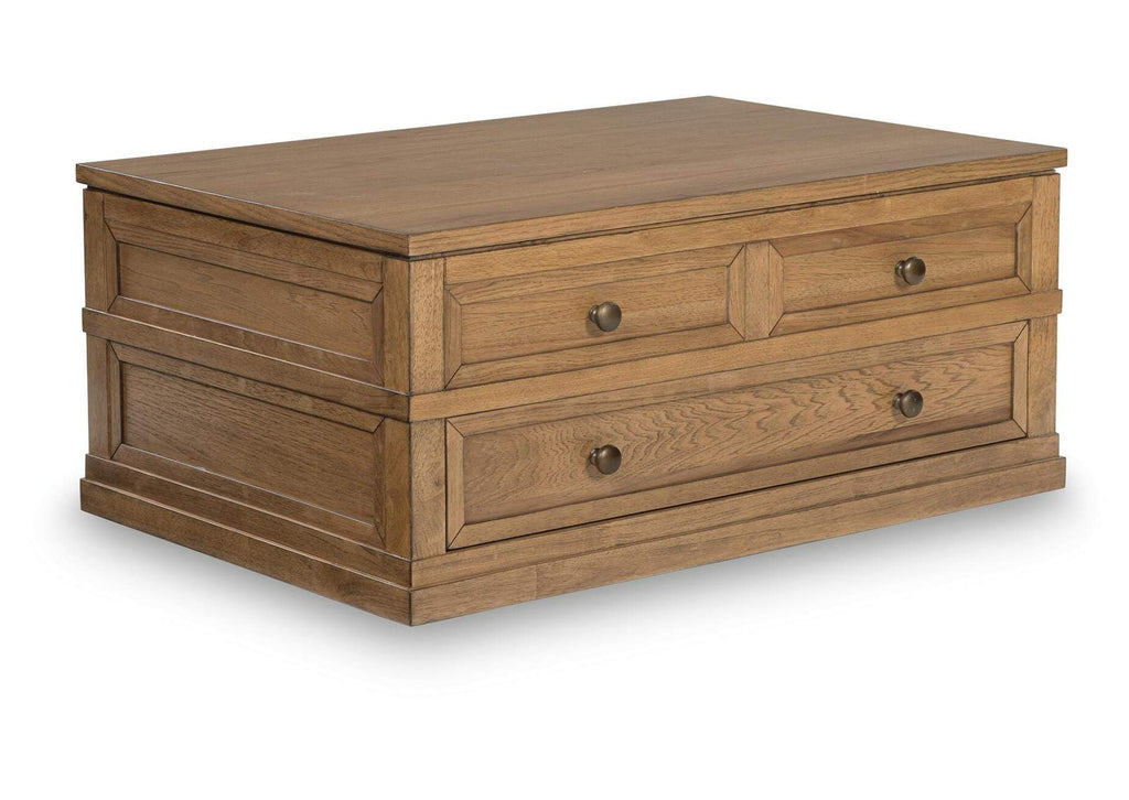 Sharlance Coffee Table with 2 End Tables angled view