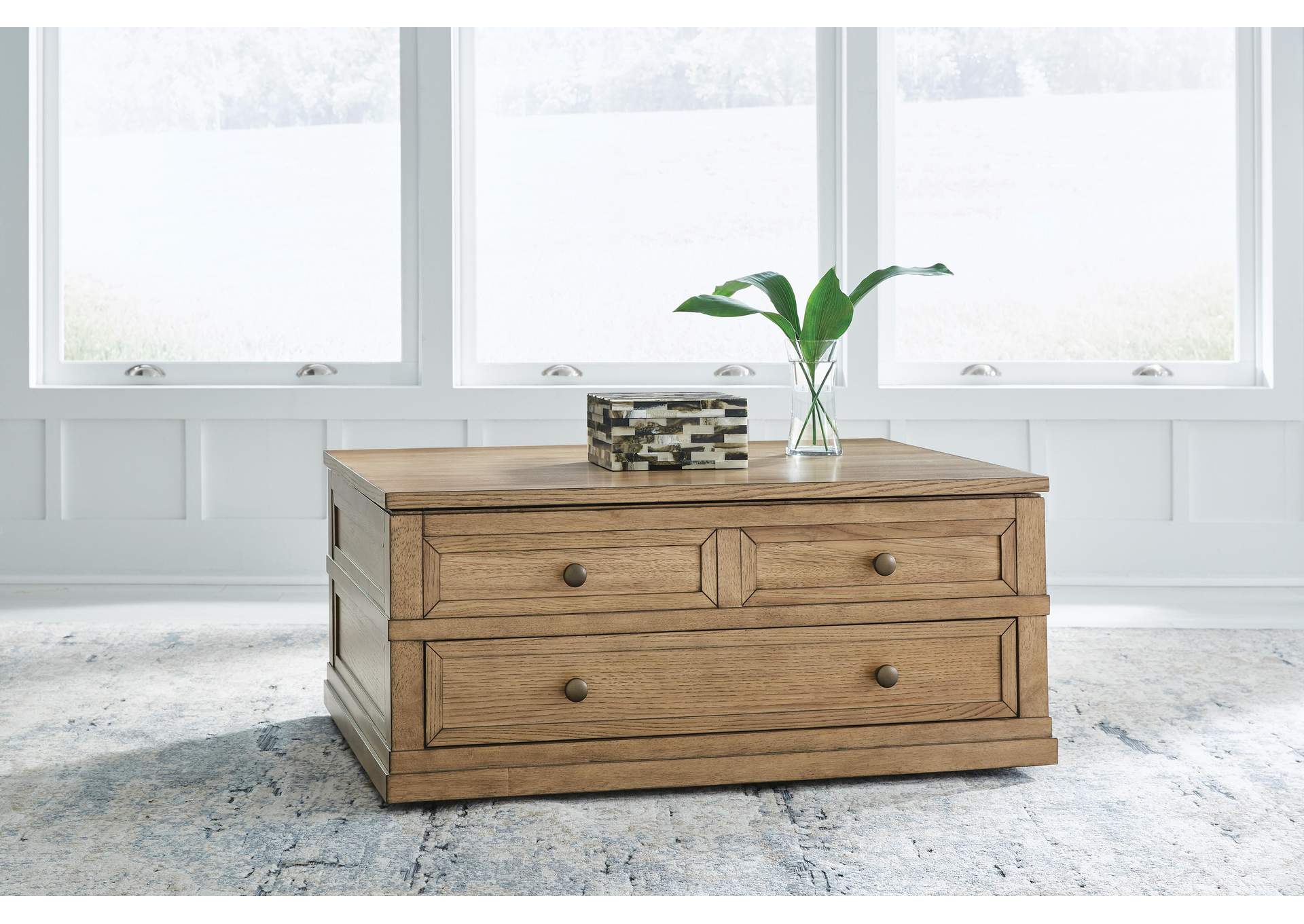Sharlance Coffee Table with 2 End Tables