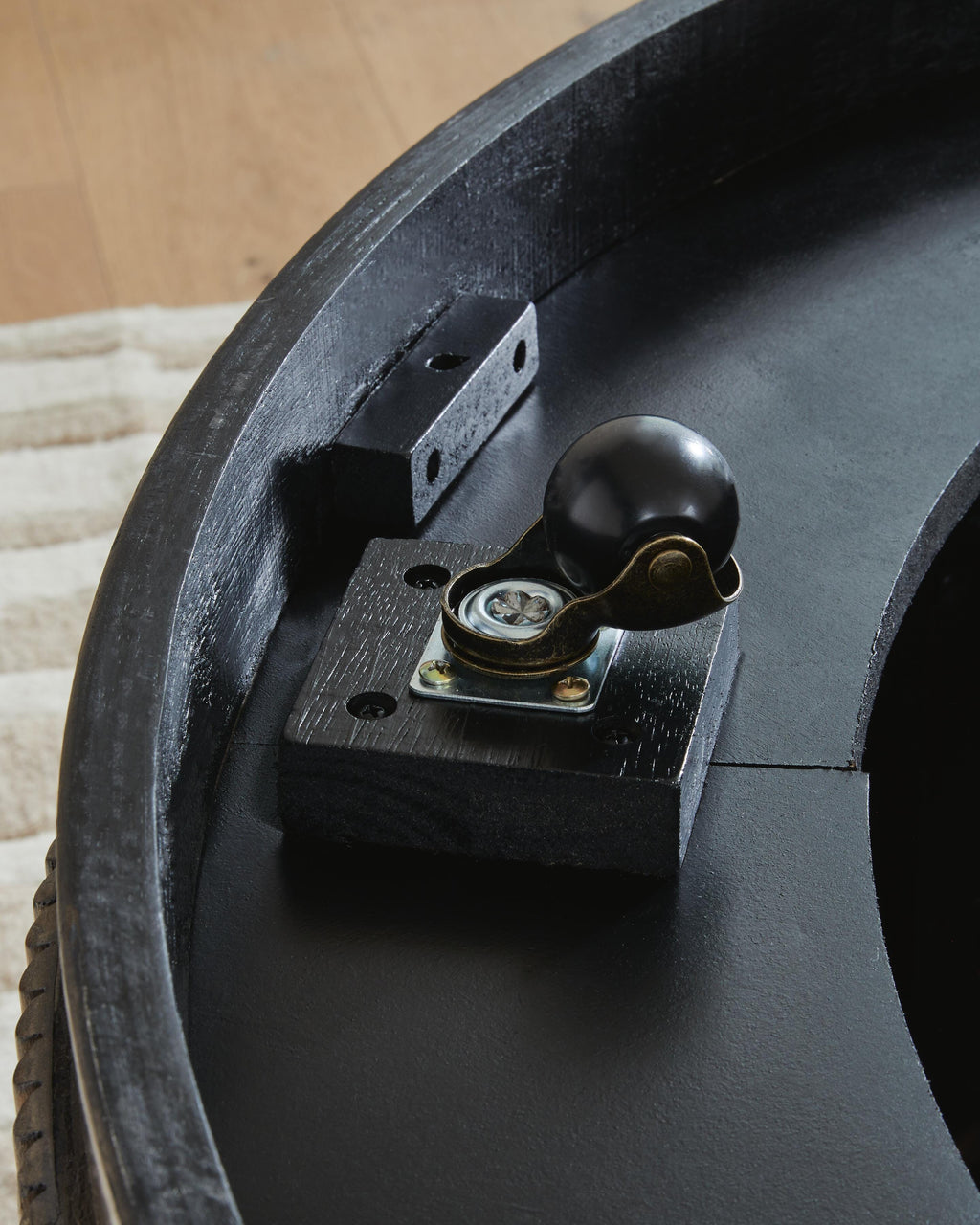 Hadonna Coffee Table in Brown, detail view