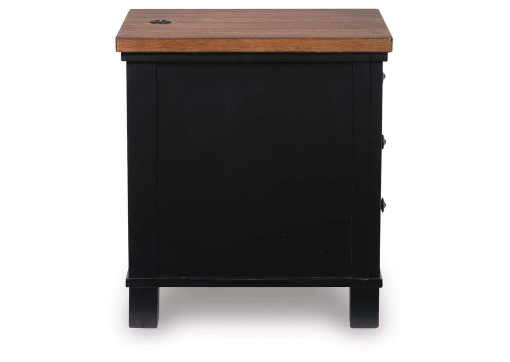 Wildenauer Chairside End Table side view