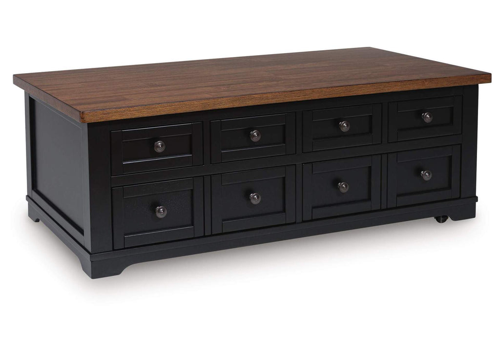 Wildenauer Lift-Top Coffee Table angled view