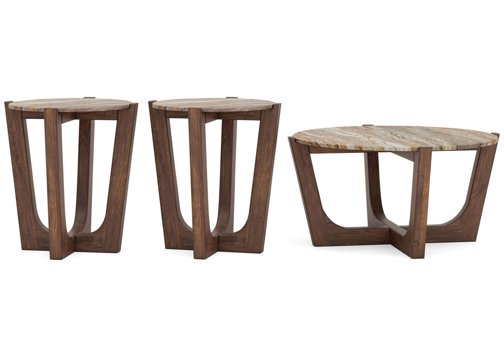 Tanidore Coffee Table with 2 End Tables