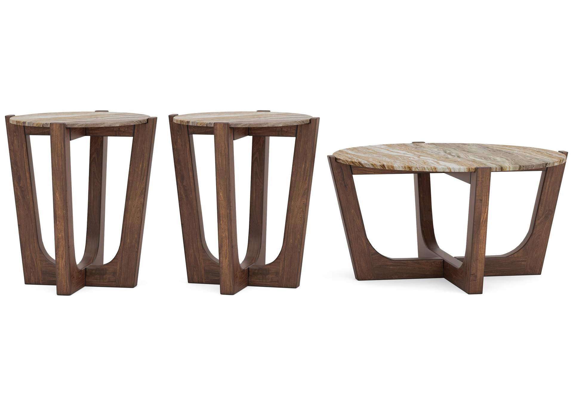 Tanidore Coffee Table with 2 End Tables