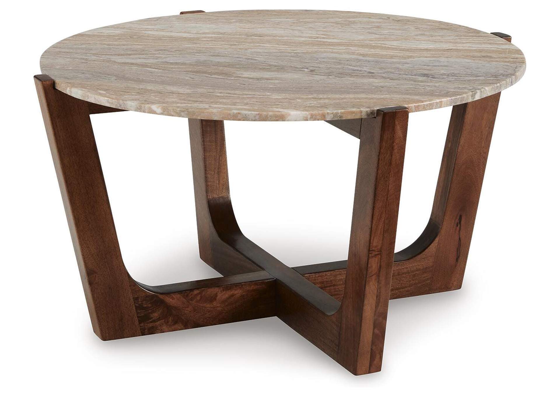 Tanidore Coffee Table with 1 End Table angled view