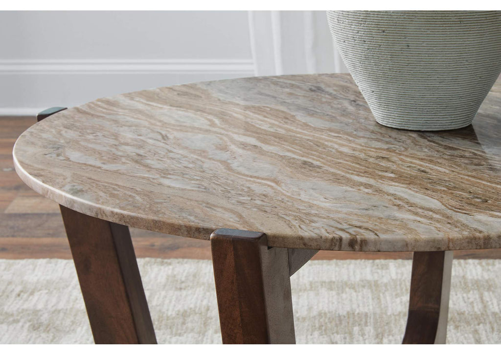 Tanidore Coffee Table with 1 End Table detail