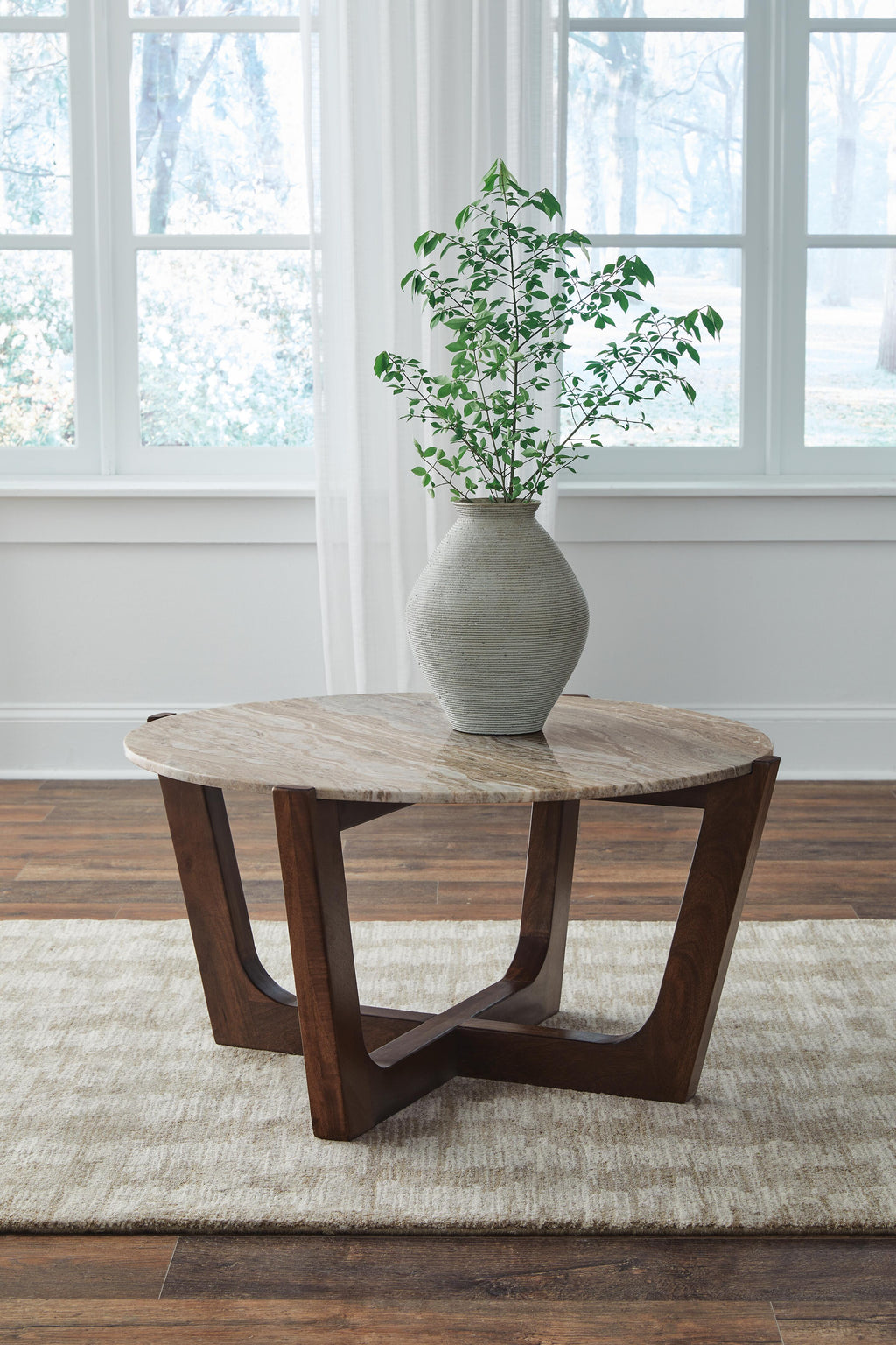 Tanidore Coffee Table in Warm Brown, alternate view 3