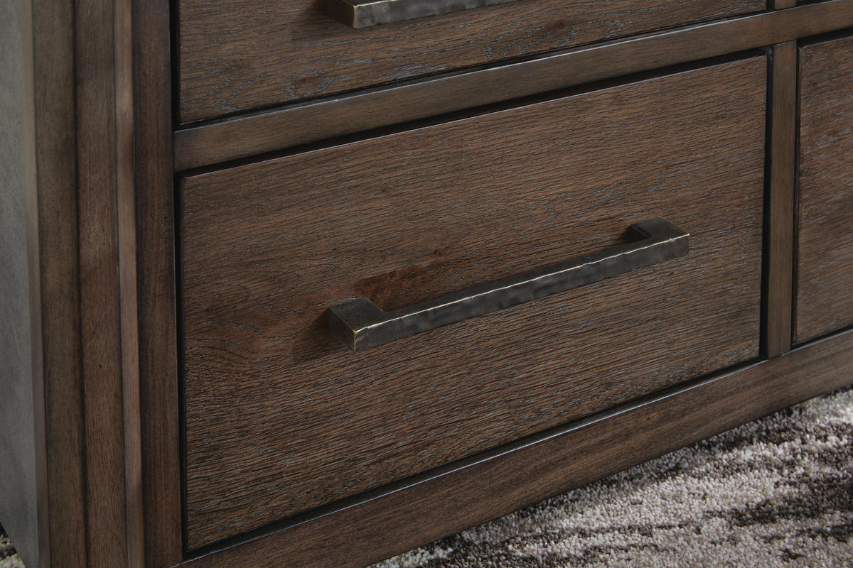 Kallenny Coffee Table in Brown/Gray, detail view