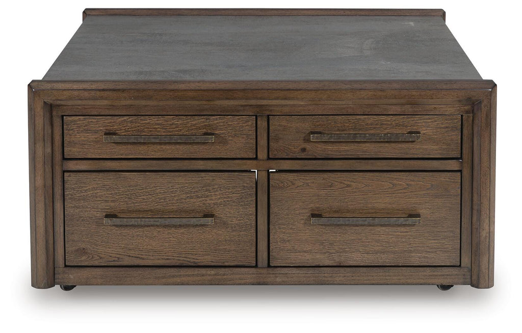 Kallenny Coffee Table in Brown/Gray, front view