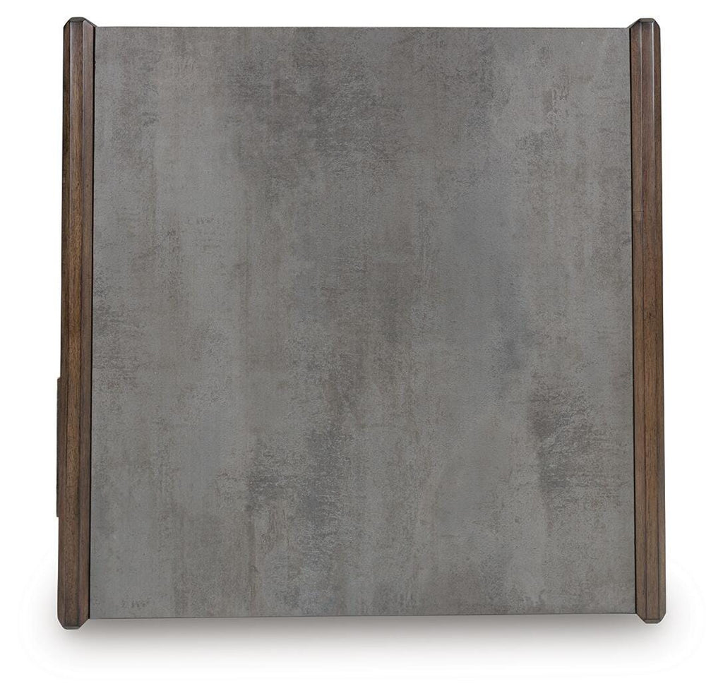 Kallenny Coffee Table in Brown/Gray, top view