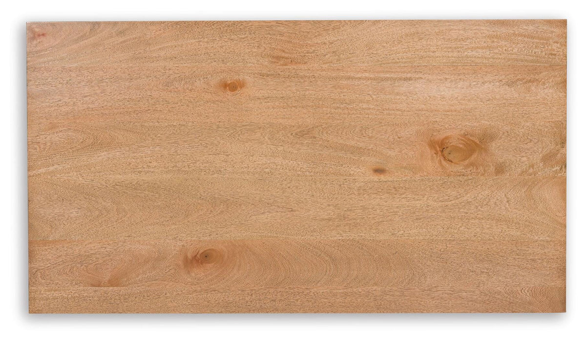 Kristiland Coffee Table in Light Brown, top view