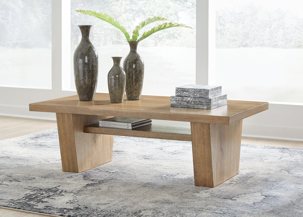 Kristiland Coffee Table in Light Brown, alternate view 3