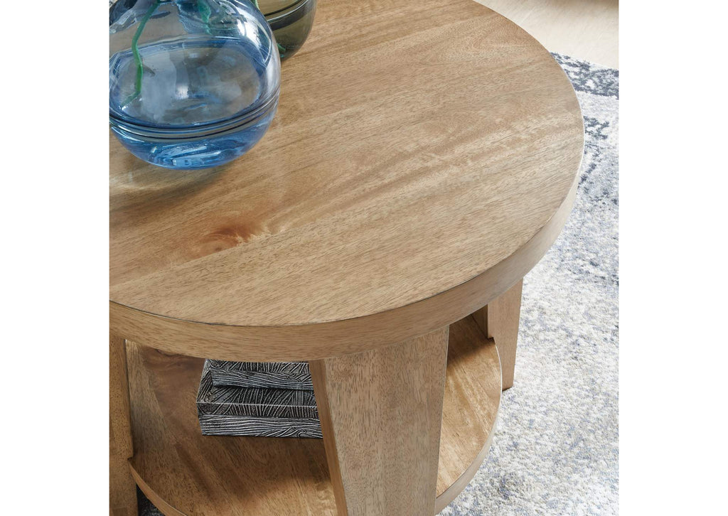 Kristiland Coffee Table with 1 End Table detail
