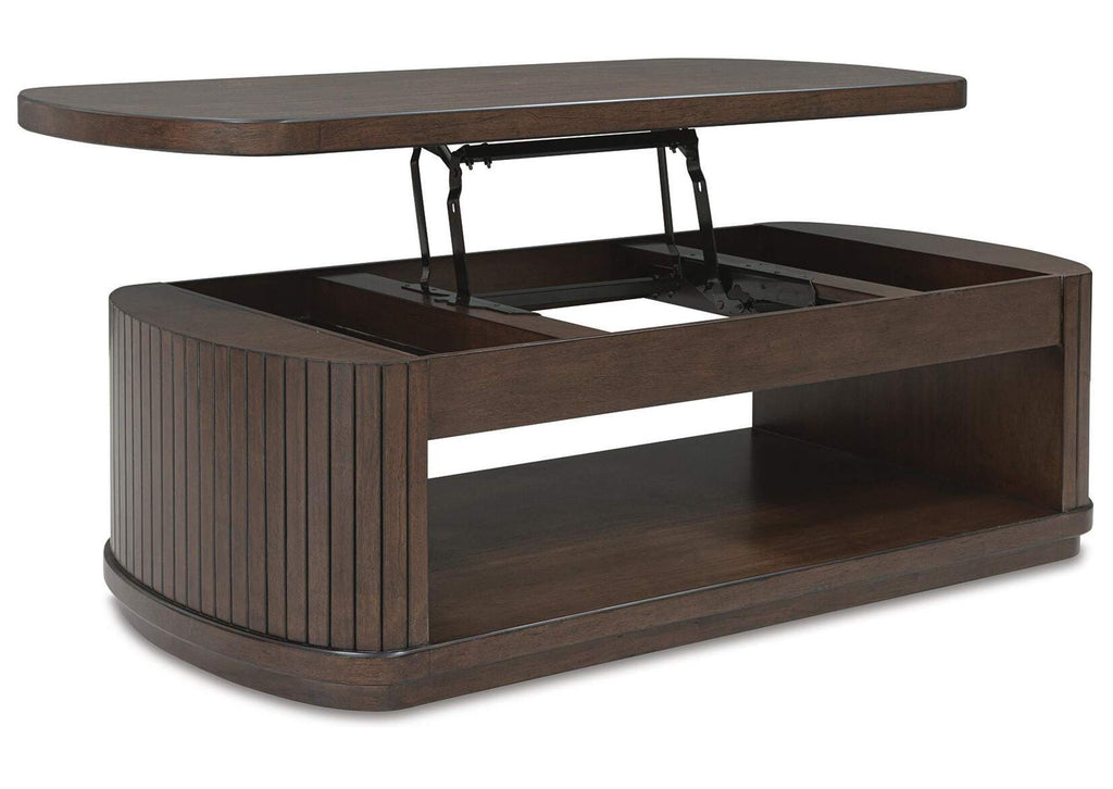 Korestone Coffee Table with 2 End Tables angled view