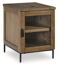 Torlanta Chairside End Table in Brown, closed view