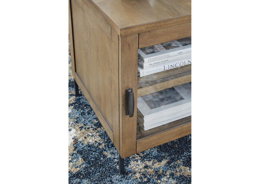 Torlanta Coffee Table with 2 End Tables detail