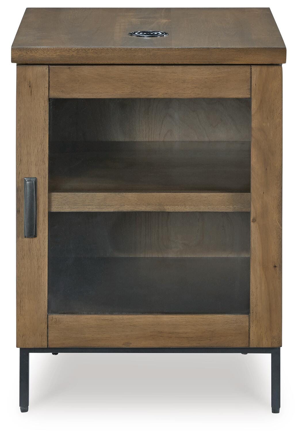 Torlanta Chairside End Table in Brown, front view