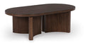 Korestone Coffee Table in Dark Brown, angle view