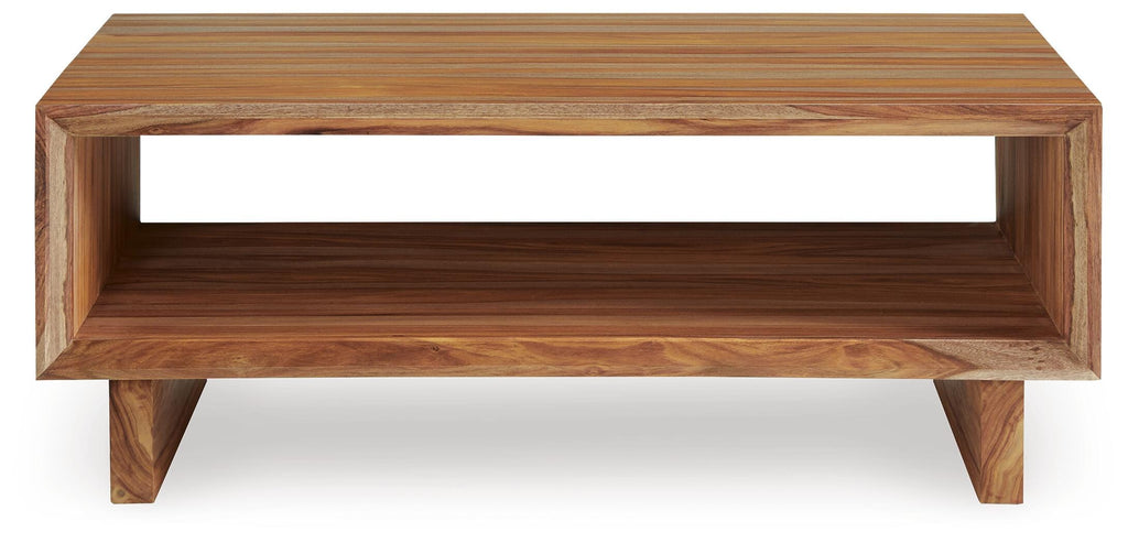Dressonni Coffee Table in Brown, front view