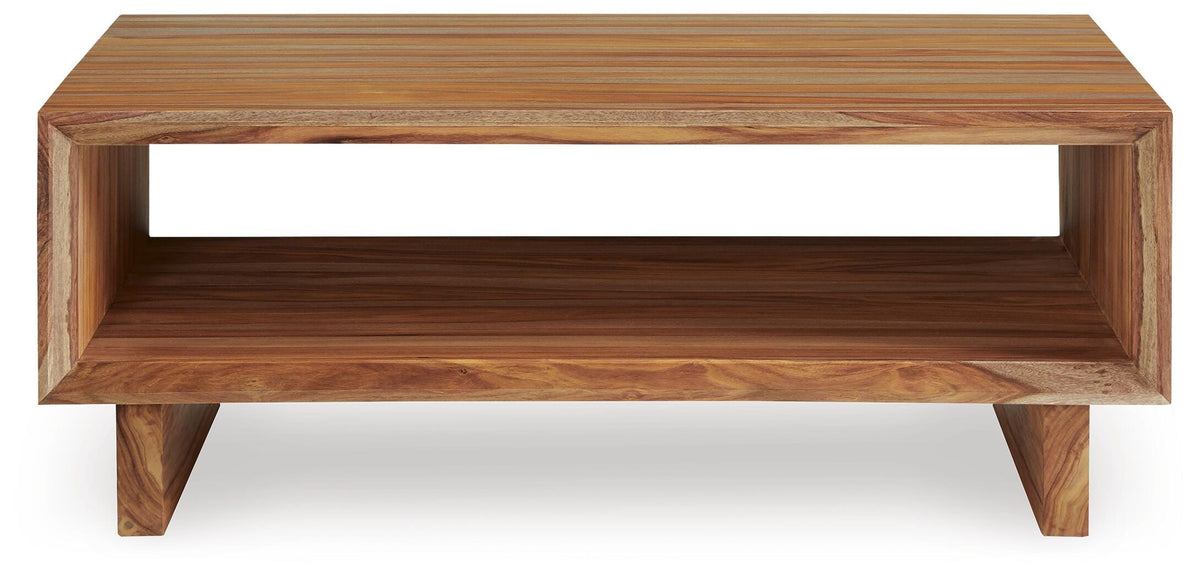 Dressonni Coffee Table in Brown, front view
