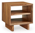 Dressonni End Table in Brown, angle view