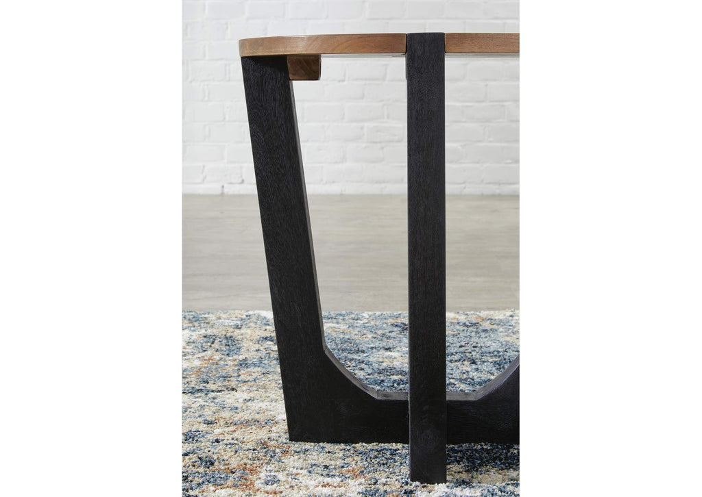 Hanneforth Coffee Table with 1 End Table detail