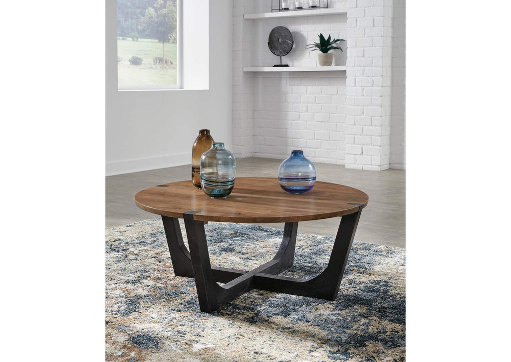 Hanneforth Coffee Table with 2 End Tables