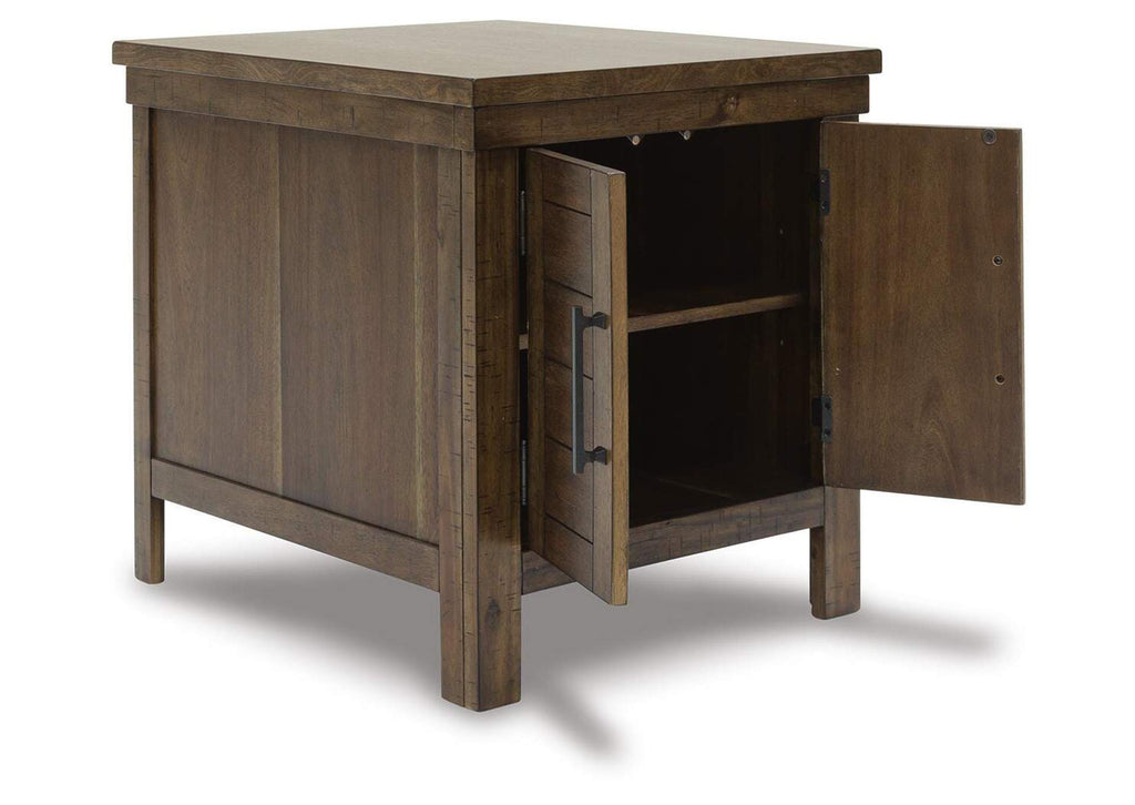 Moriville End Table angled view