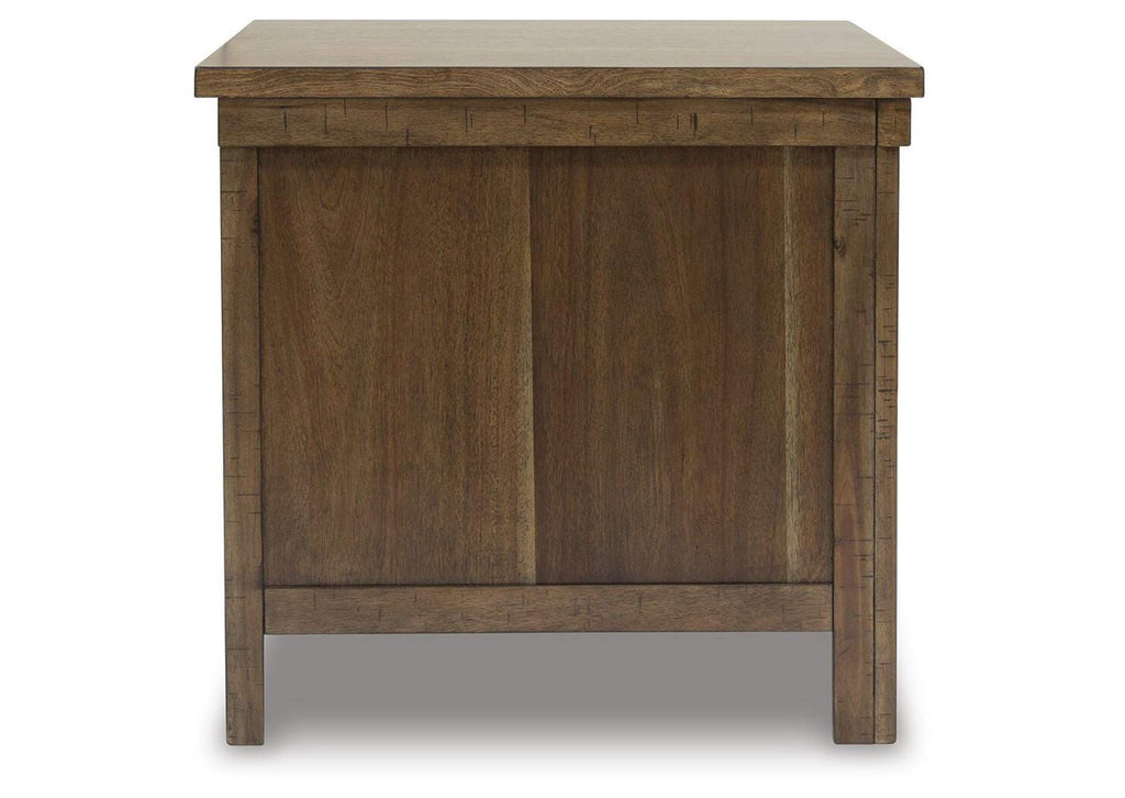 Moriville Coffee Table with 1 End Table side view