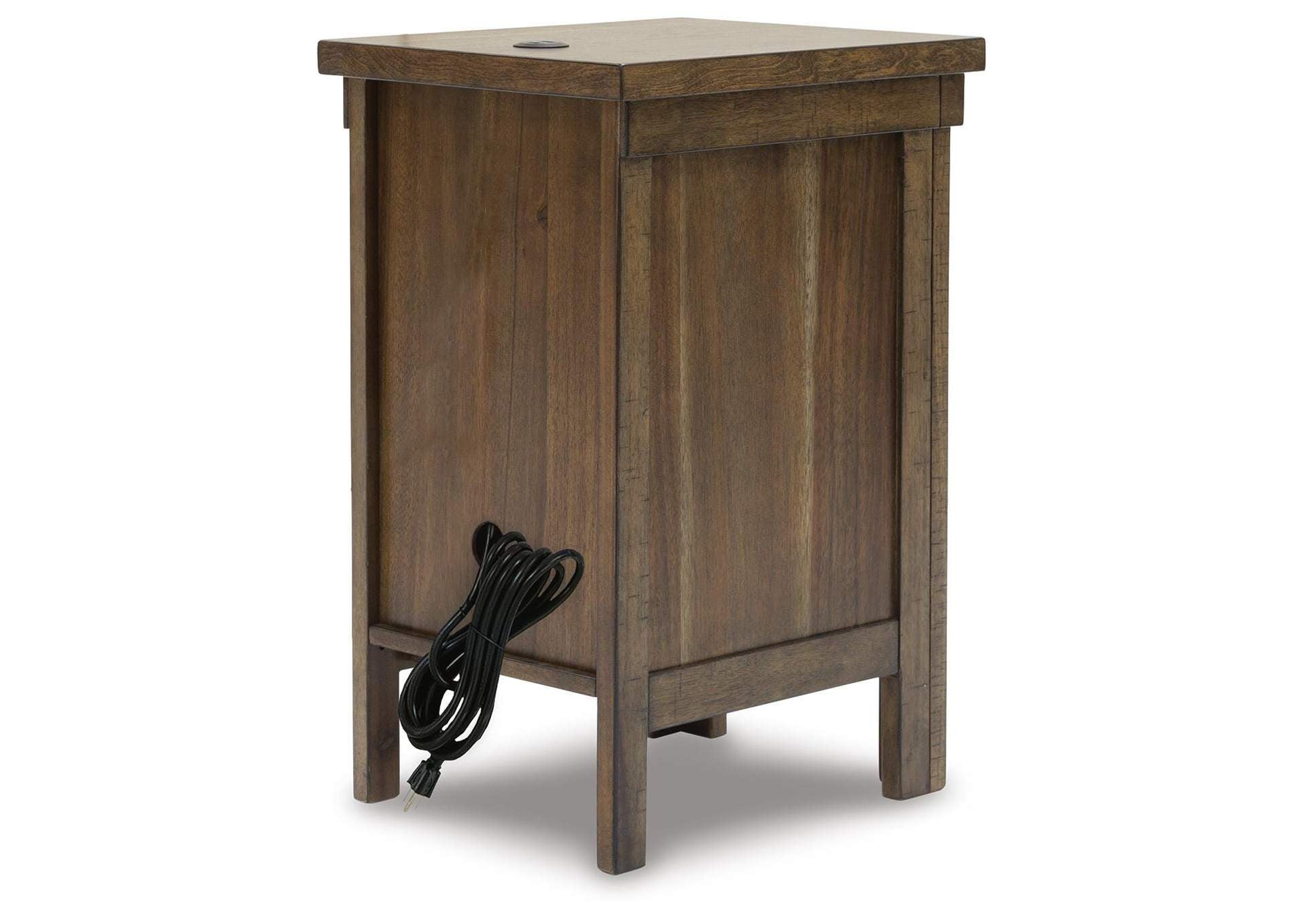 Moriville Chairside End Table angled view