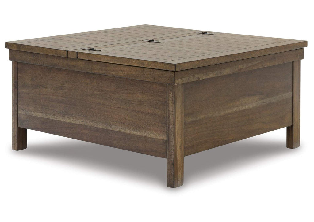 Moriville Coffee Table with 1 End Table angled view