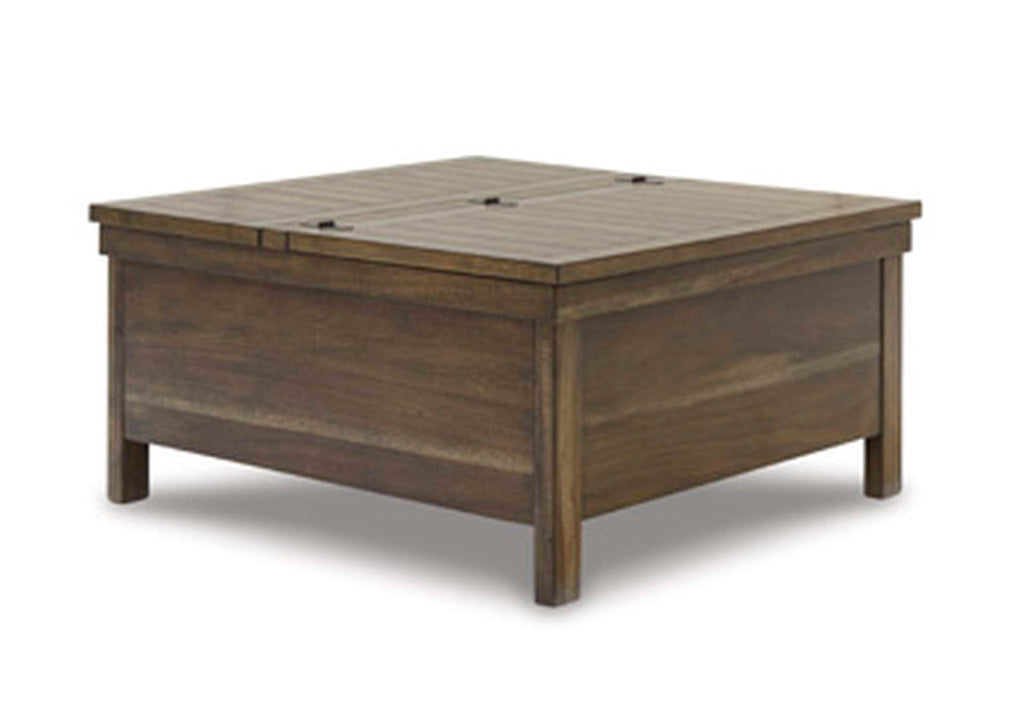 Moriville Lift-Top Coffee Table angled view