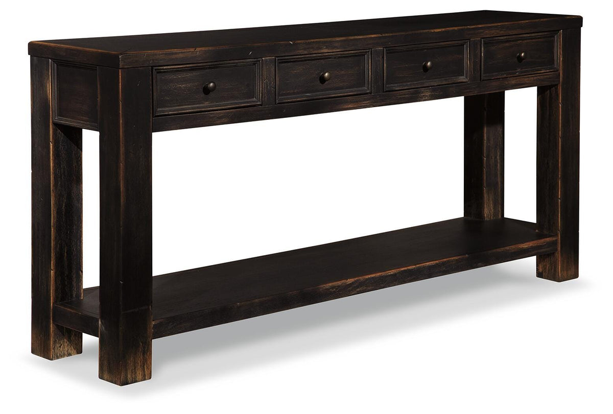 Gavelston Sofa/Console Table in Black, alternate view 2
