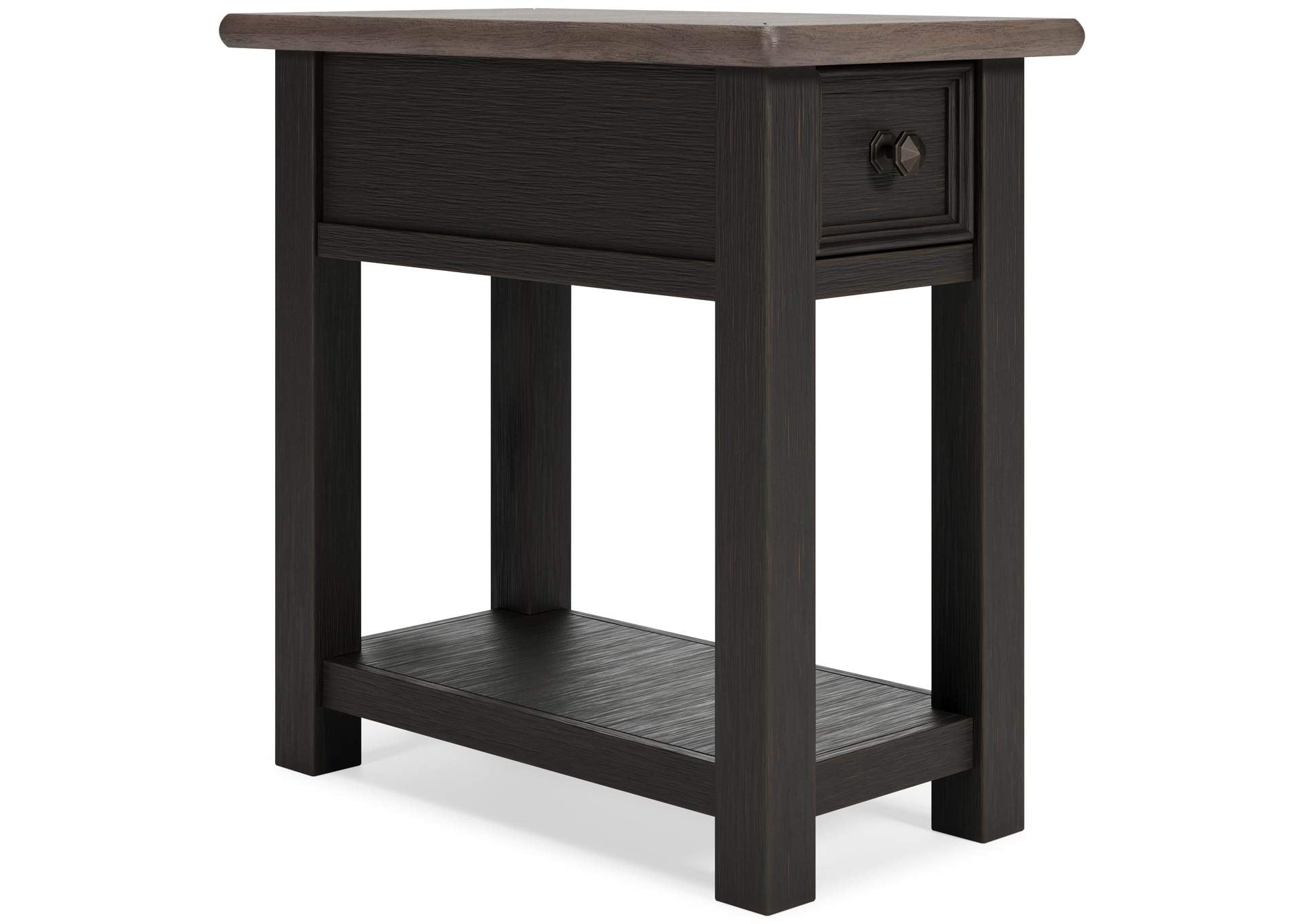 Tyler Creek Coffee Table with 2 End Tables angled view