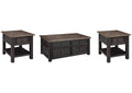 Tyler Creek Coffee Table with 2 End Tables