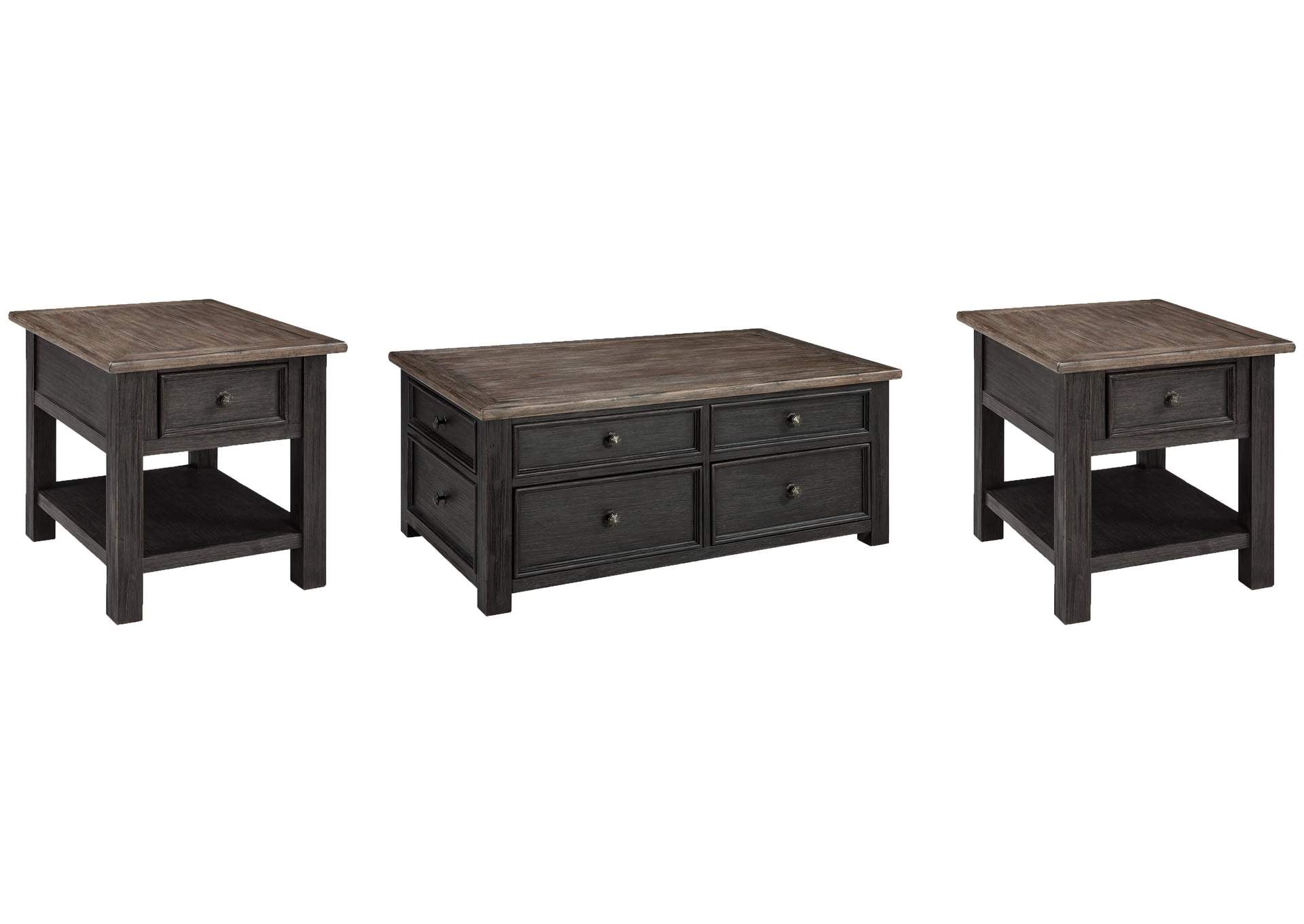 Tyler Creek Coffee Table with 2 End Tables