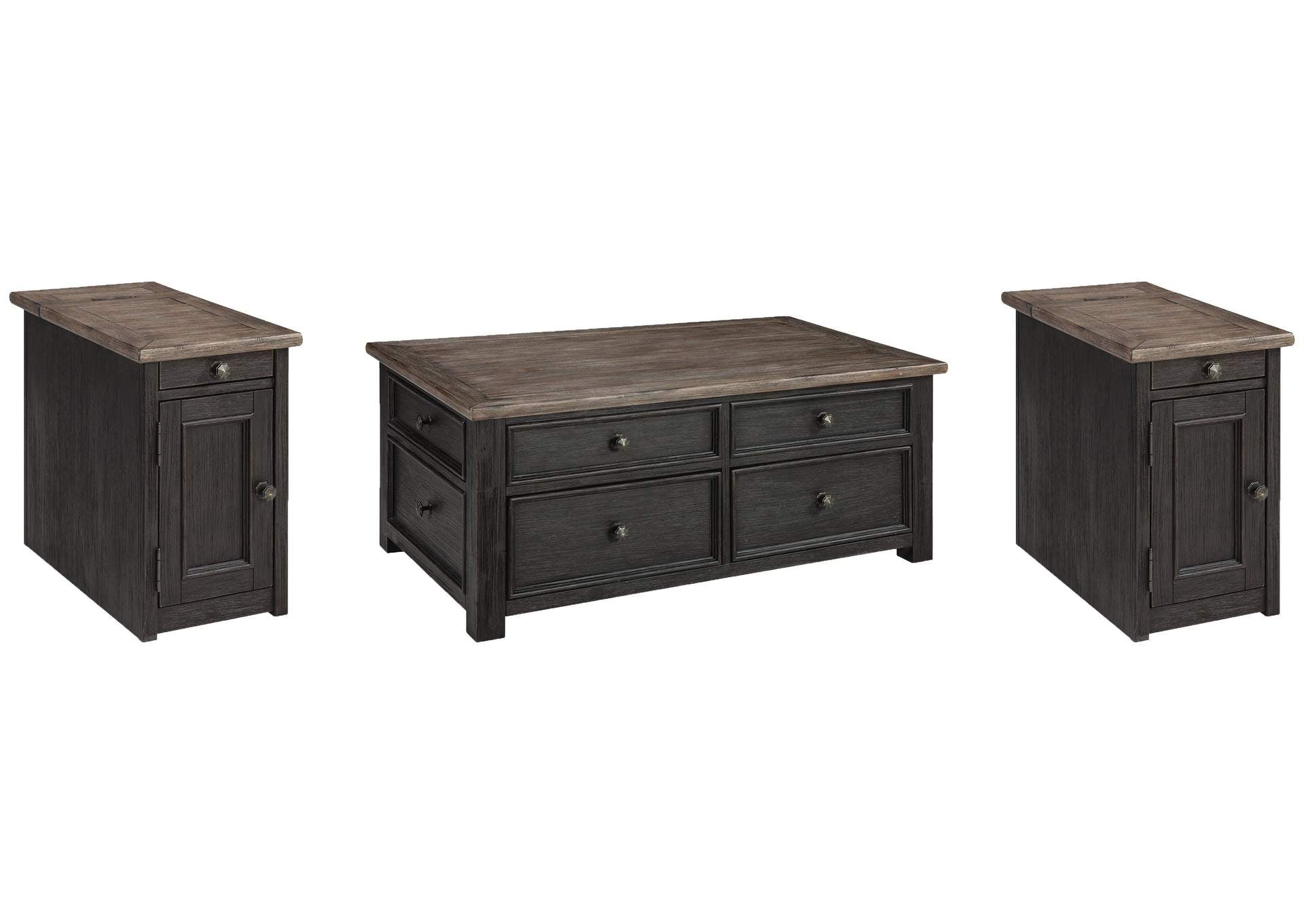 Tyler Creek Coffee Table with 2 End Tables