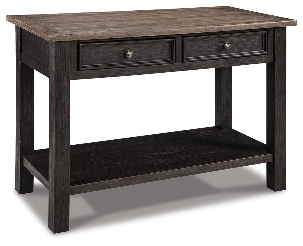 Tyler Creek Sofa/Console Table in Grayish Brown/Black, alternate view 2