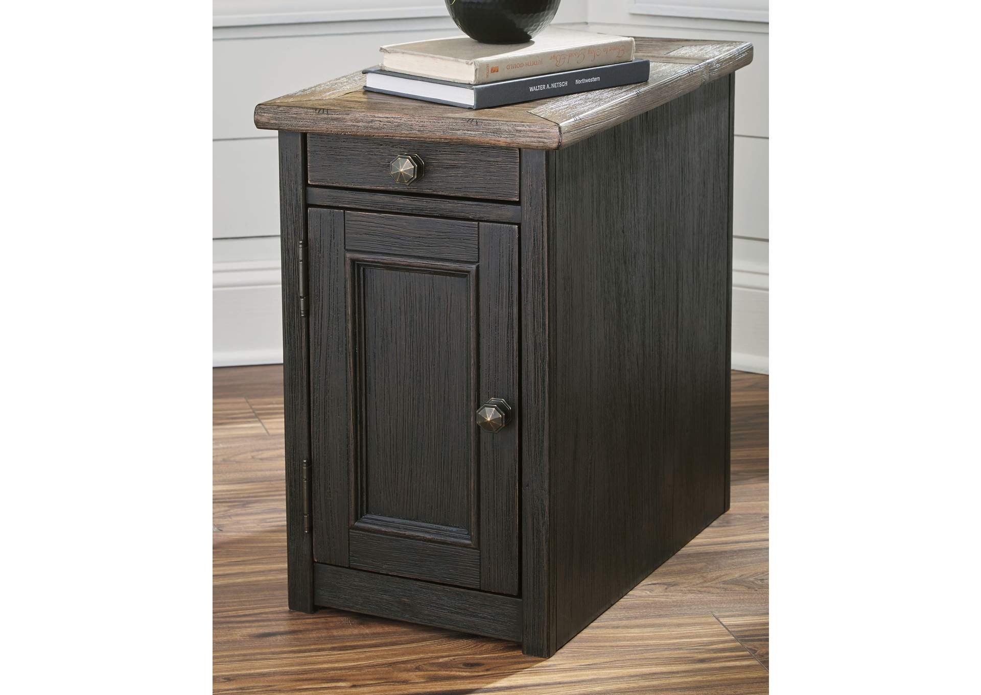 Tyler Creek 2 End Tables with USB Charging room view