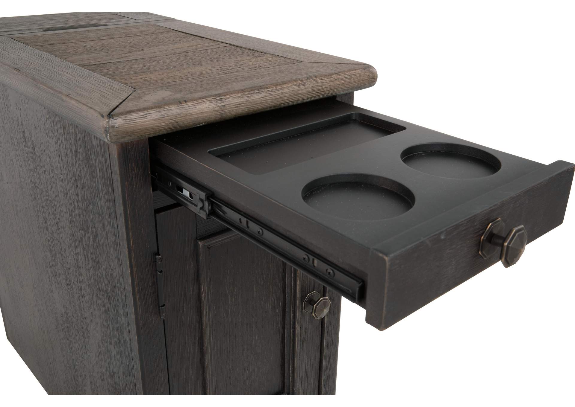 Tyler Creek Coffee Table with 2 End Tables detail