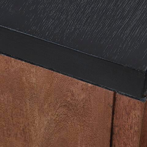 Kallari Chairside End Table in Warm Brown/Black, alternate view 9