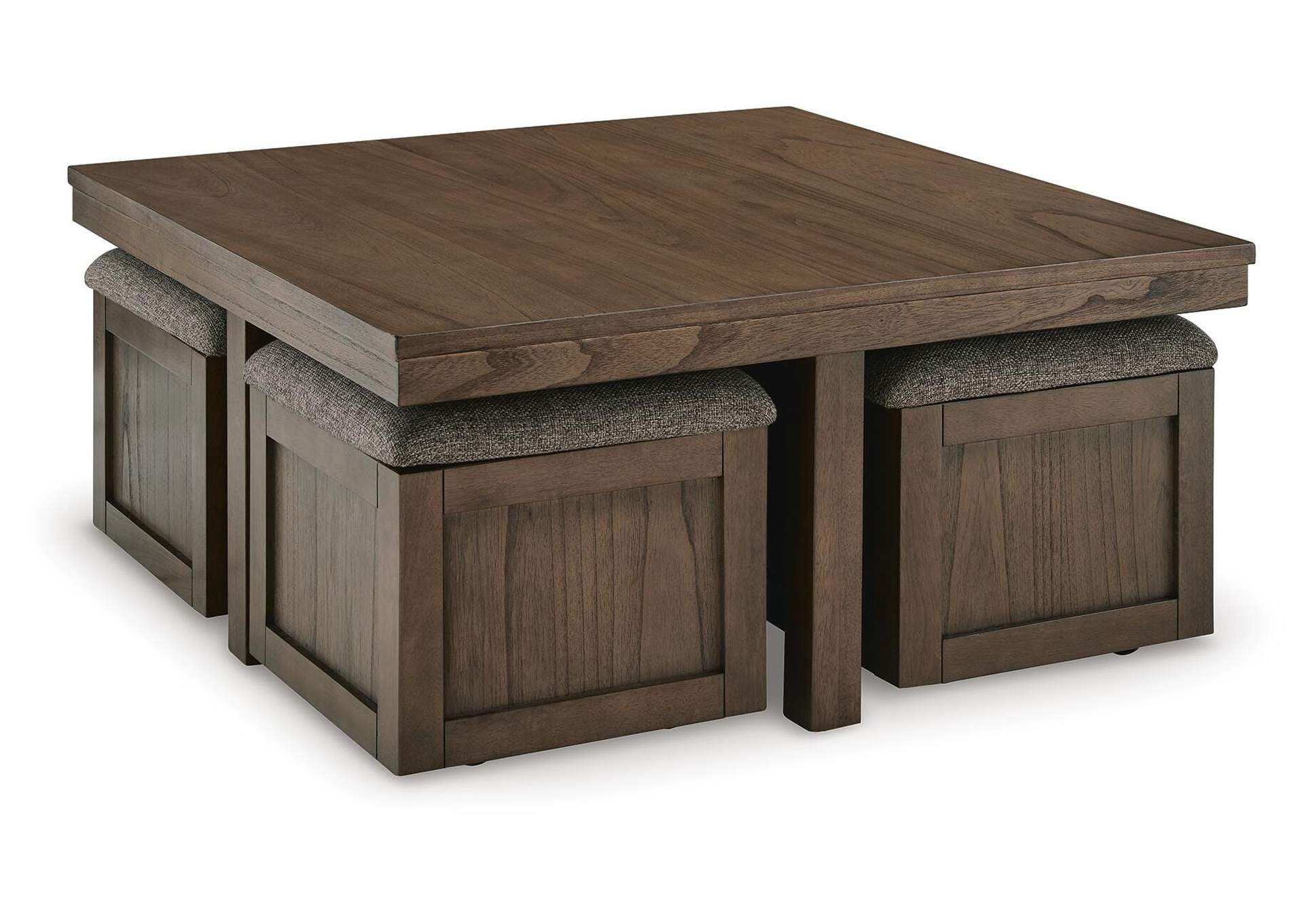 Boardernest Coffee Table with 2 End Tables angled view