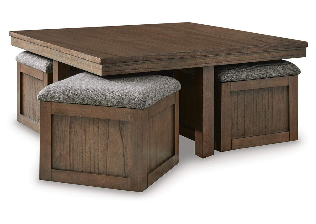Boardernest Coffee Table with 1 End Table angled view